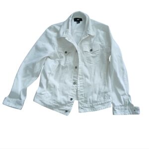 H&M White Jean jacket